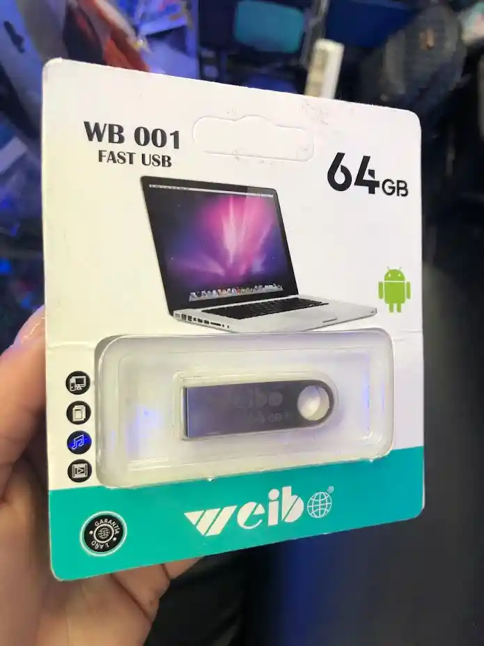 Memoria Usb De 64 Gb Plateada Weibo