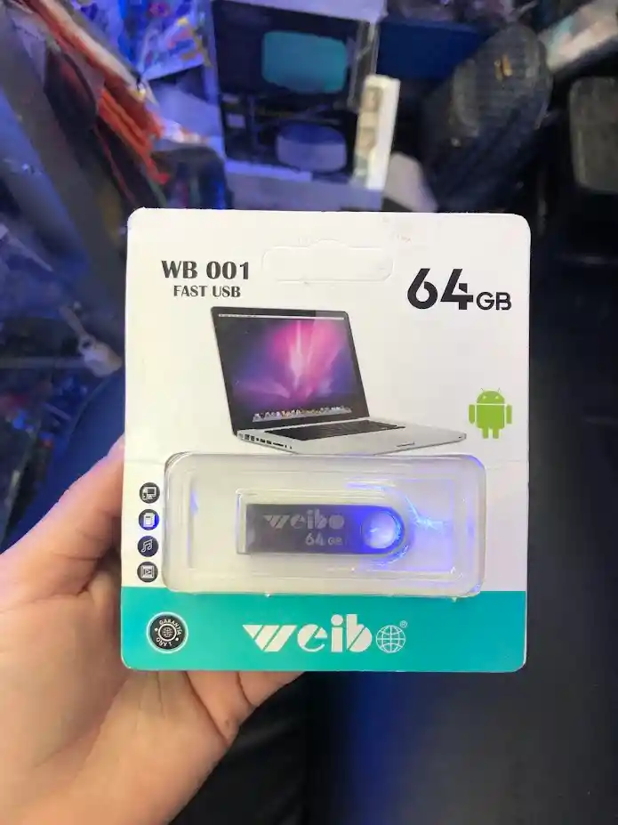 Memoria Usb De 64 Gb Plateada Weibo