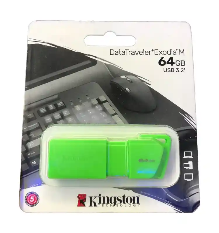 Memoria Usb De 64 Gb Verde Kingston