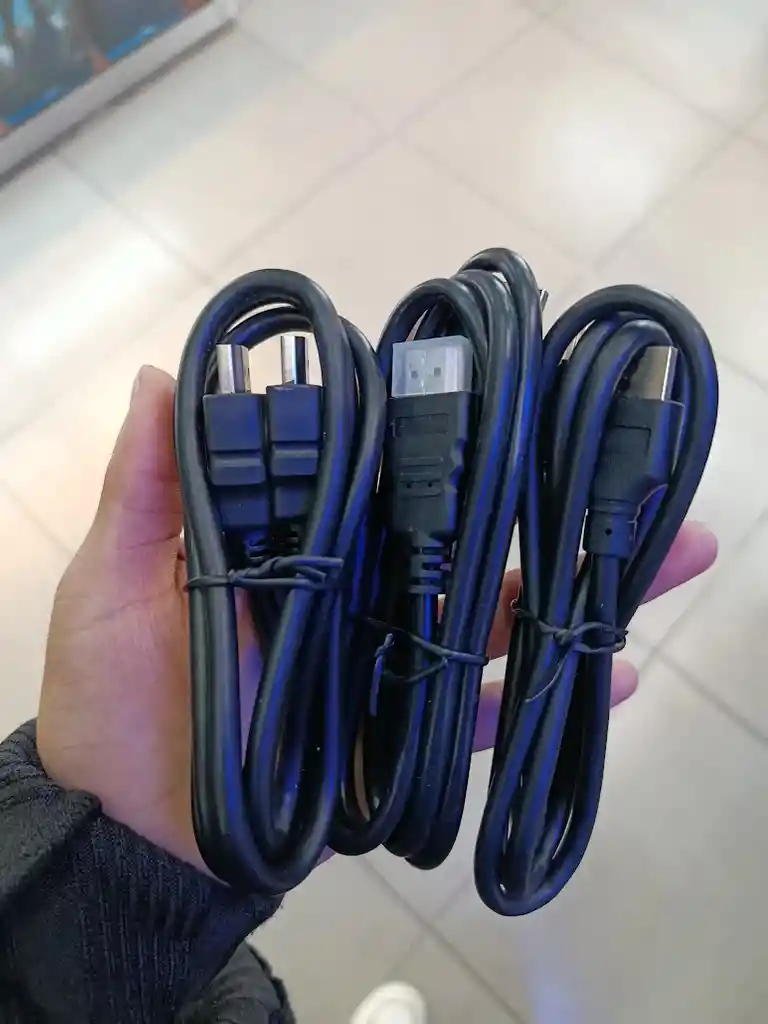 3 Cables Hdmi Negros De 1 Metro