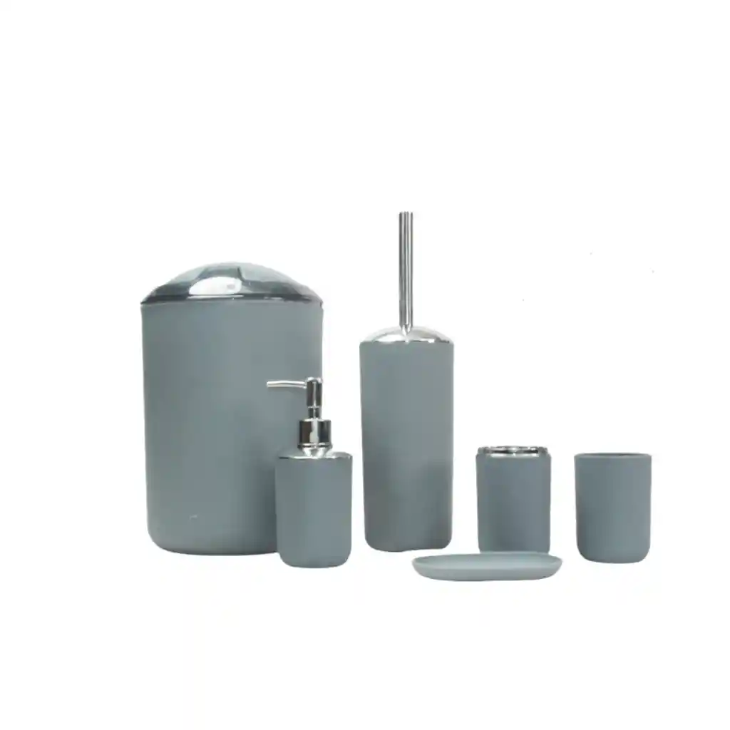 Set De 6 Piezas Accesorios De Baño