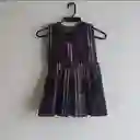 Jardinera Falda Plisada Azul Oscuro Para Niña Talla 4