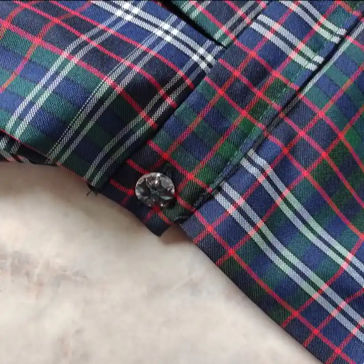 Jardinera Falda Plisada Azul Oscuro Para Niña Talla 4