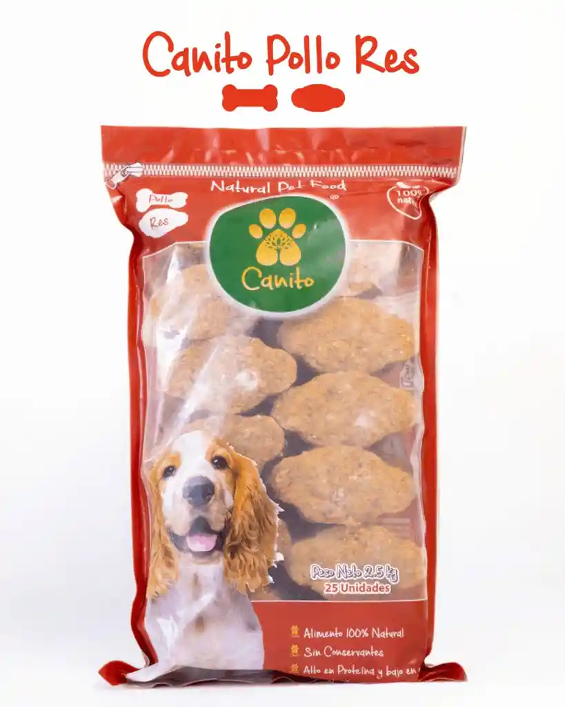 Canito Pollo Res - Dieta Barf