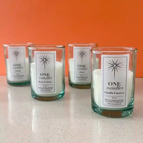 Set De 4 Velas Aromatizadas