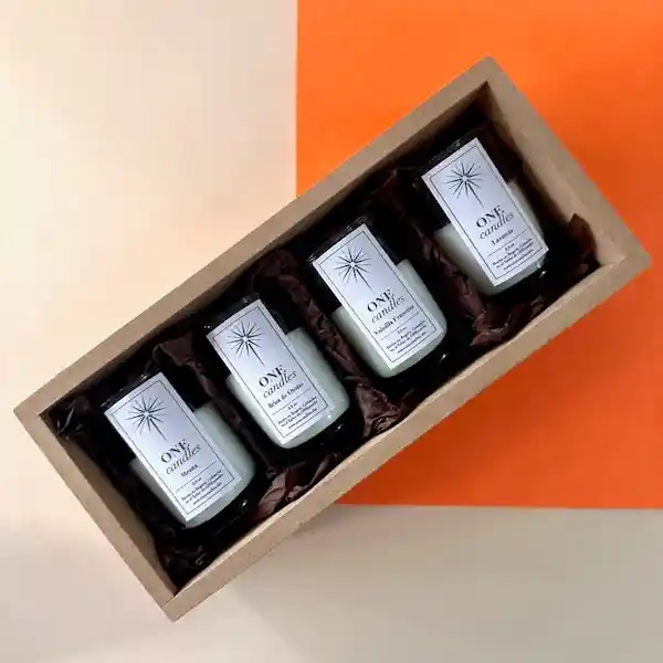 Set De 4 Velas Aromatizadas