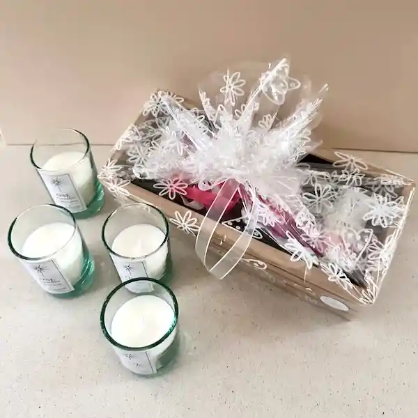Set De 4 Velas Aromatizadas