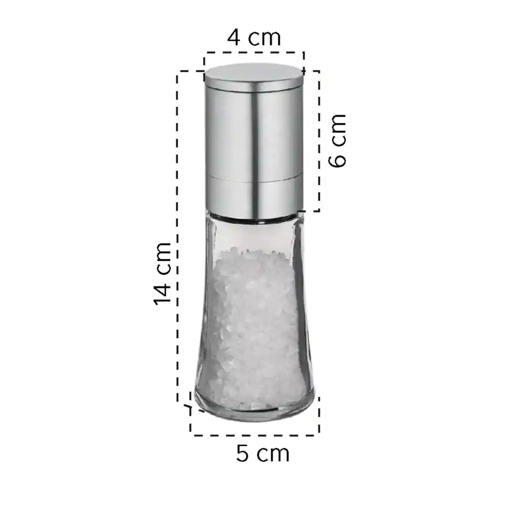 Molinillo Dispensador De Sal Y/o Pimienta De Vidrio
