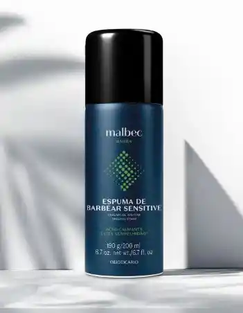 Espuma De Barbear Sensitive Malbec Barba 200ml