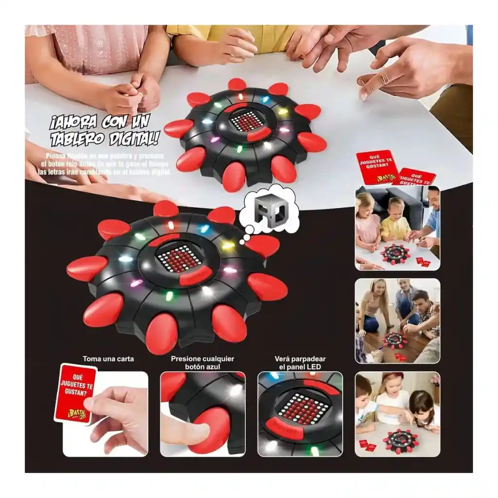 Juego Basta 3.0 Electrónico Con Tablero Digital