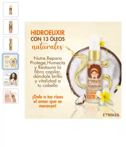 Hydroelixir Rizos Etniker 38 Ml