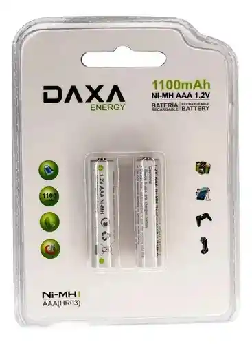 Pilas Baterias Recargables Aa Daxa 1100mah
