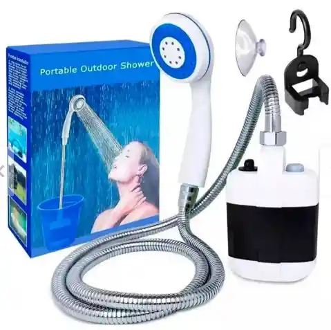 Ducha Portatil Para Exteriores E Interiores Recargable Bomba De Baño.