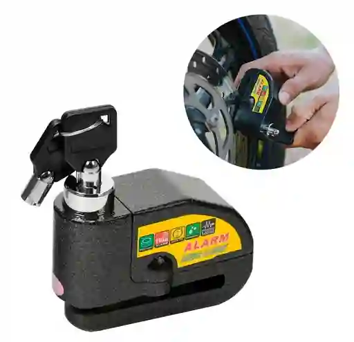 Candado De Seguridad Con Alarma Para Motos