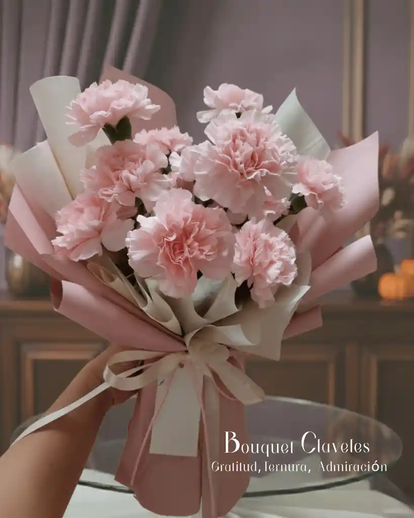 Bouquet De Claveles Rosados