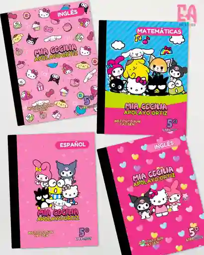 Cuaderno De 100 Hojas Cuadro Niña