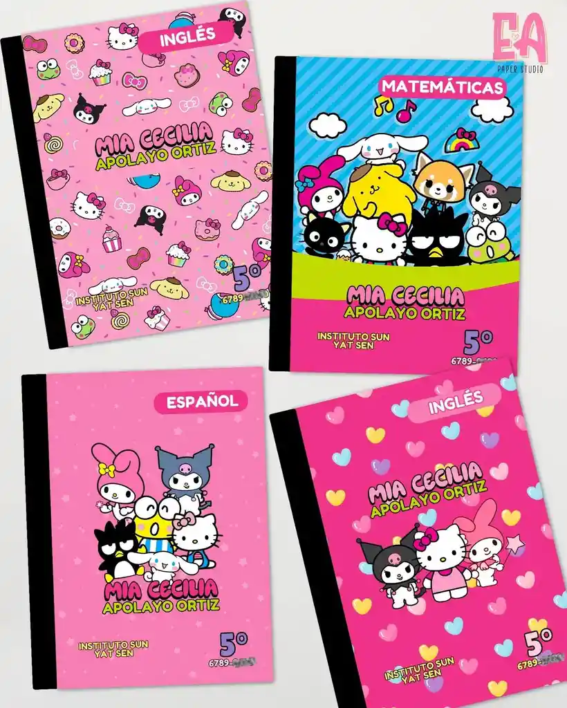 Cuaderno De 100 Hojas Cuadro Niña