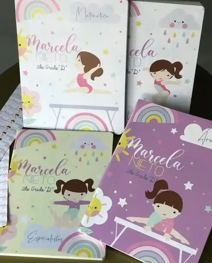 Cuaderno Empastado Raya 50 Hojas Niña