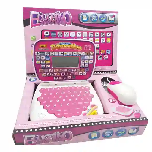 Computador Didáctico Para Niños Color Rosa