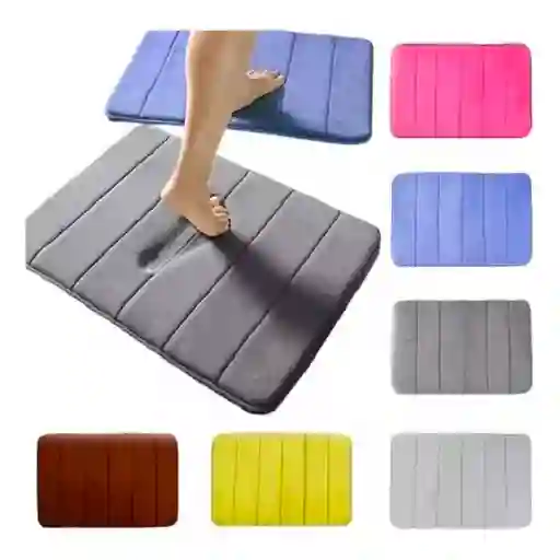 Tapete De Baño. Tapete Pie De Cama. Suave. Antideslizante - Gri