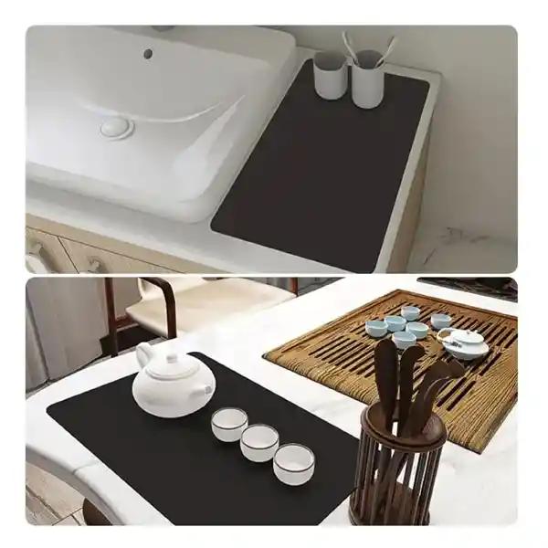 Tapete Alfombrilla Seca Platos Super Absorbente De Cocina