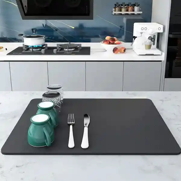 Tapete Alfombrilla Seca Platos Super Absorbente De Cocina