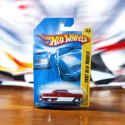 Juguete Carro Hot Wheels Original - Custom '53 Chevy 1/64 (primeras Ediciones) # 34/36 Rojo Y Blanco