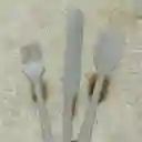 Set De 3 Utensilios Para Cocina De Silicona Color Beige