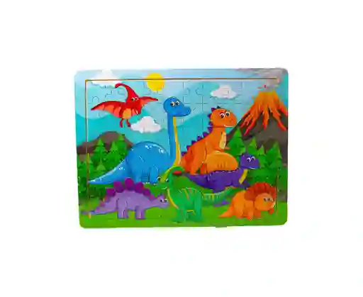 Juguete Rompecabezas Dinosaurios En Madera Ref. Mt-053-3