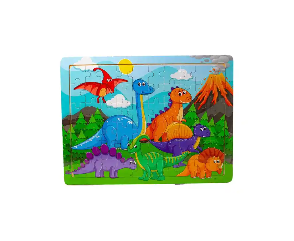 Juguete Rompecabezas Dinosaurios En Madera Ref. Mt-053-3