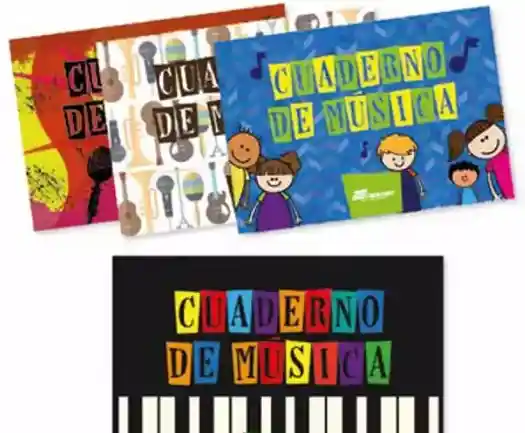 Cuaderno De Musica Media Carta