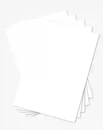 Cartulina Octavo Color Blanco X 10 Unidades