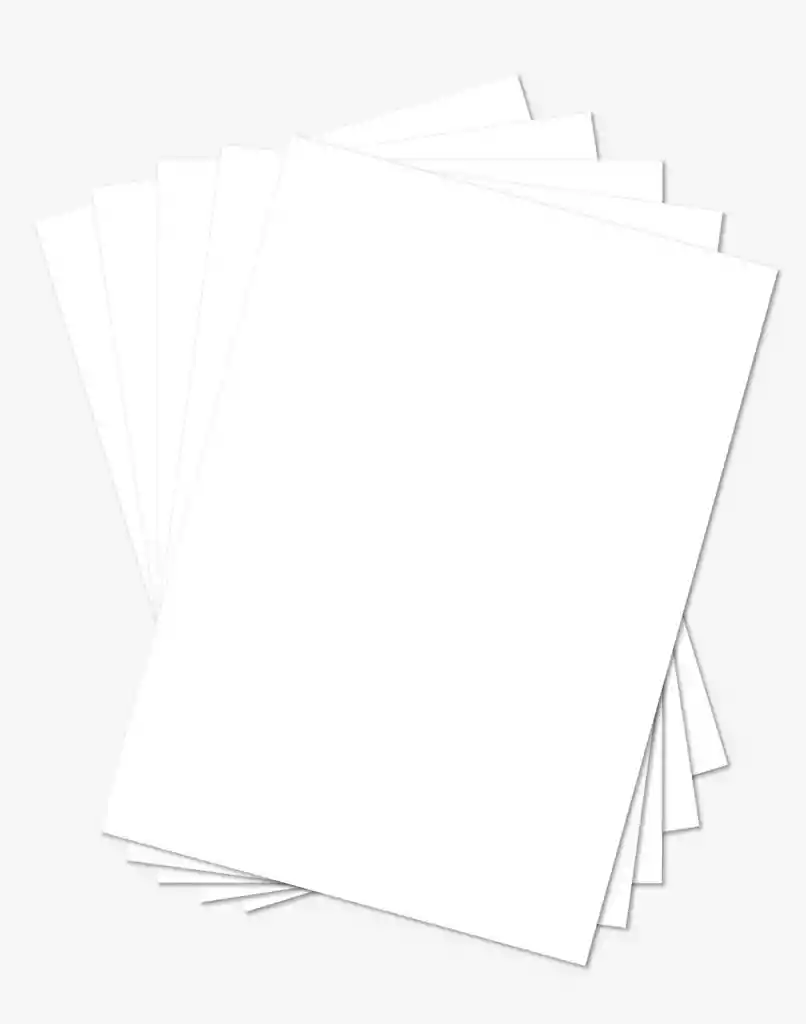 Cartulina Octavo Color Blanco X 10 Unidades