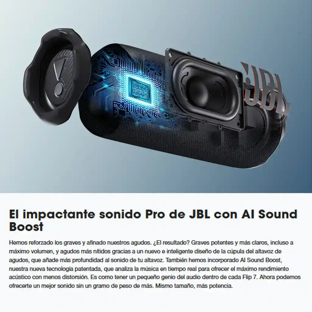 Jbl Flip 7 Altavoz Bluetooth Portátil Impermeable Ip68 Azul