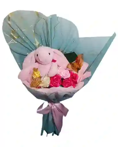 Ramo De Rosas Unicornio Eterno