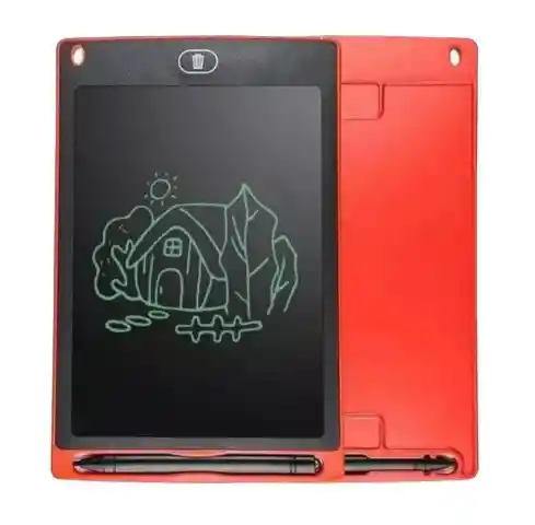 Panel De Dibujo Boton 25x17 Cm - 10 Pulgadas Roja