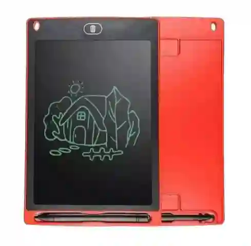 Panel De Dibujo Boton 25x17 Cm - 10 Pulgadas Roja