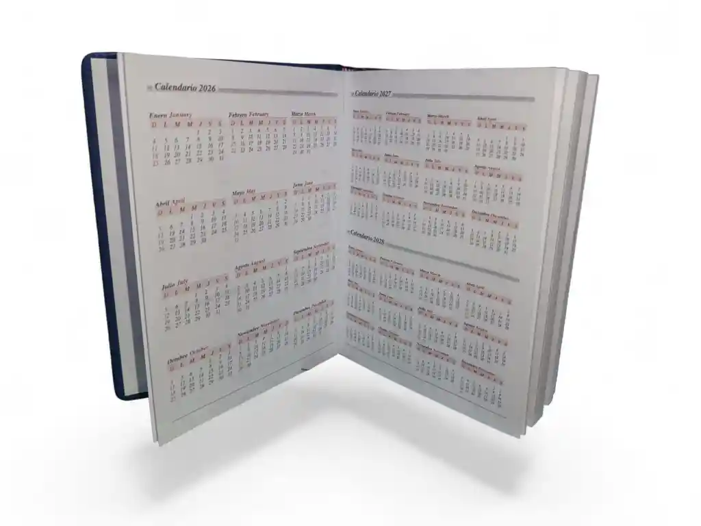 Agenda Planeador Permanente Pequeña – Organizador Con Horas Y Fechas ✨