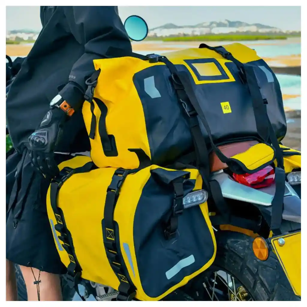 Bolsa Trasera Impermeable Para Moto Maleta Viaje - Rappi