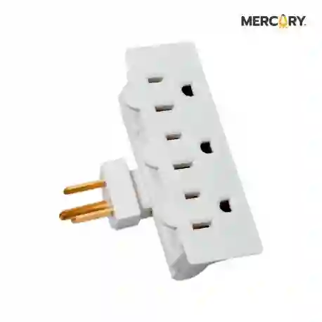 Te Electrica Escualizable Multitoma Gris Con Polo A Tierra