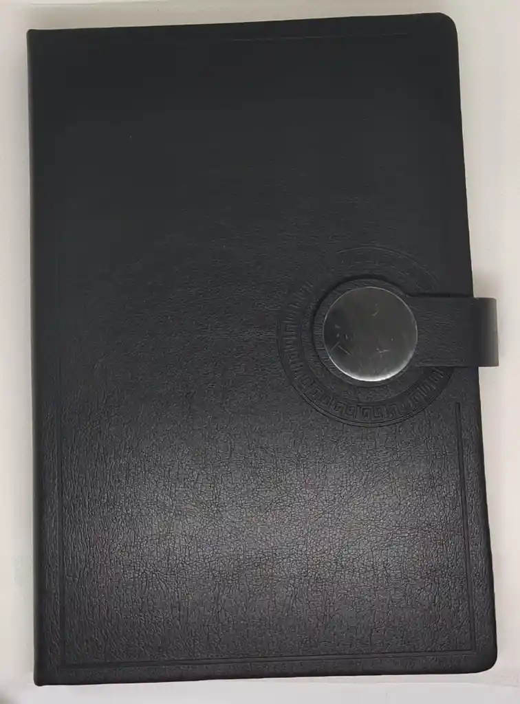 Agenda Cuero Vegano Permanente Rayada 16x21 100h