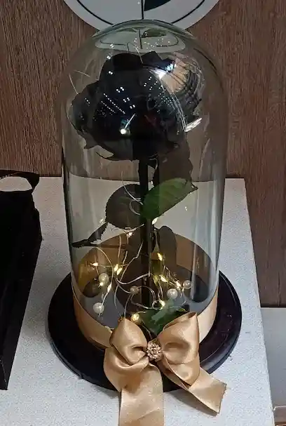 Rosa Preservada Negra De Turquía