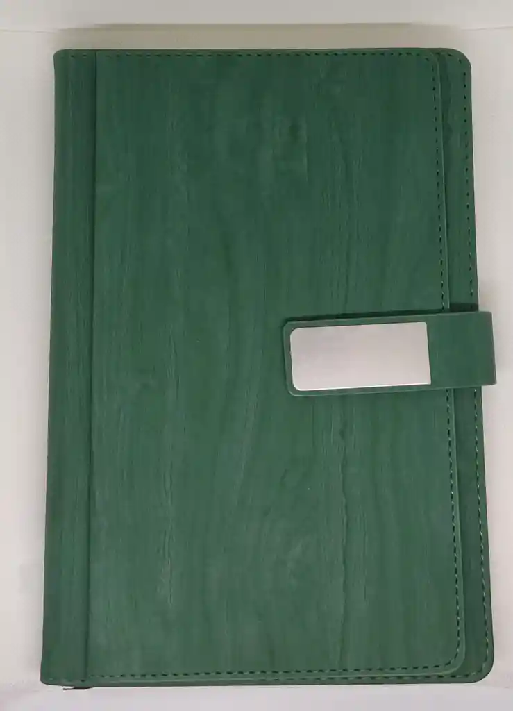 Agenda Cuero Sintetico Rayada 16x21 100h