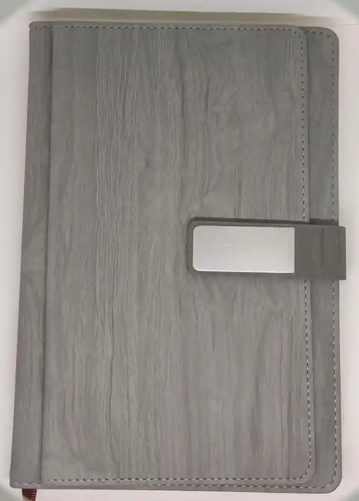 Agenda Cuero Sintetico Rayada 16x21 100h