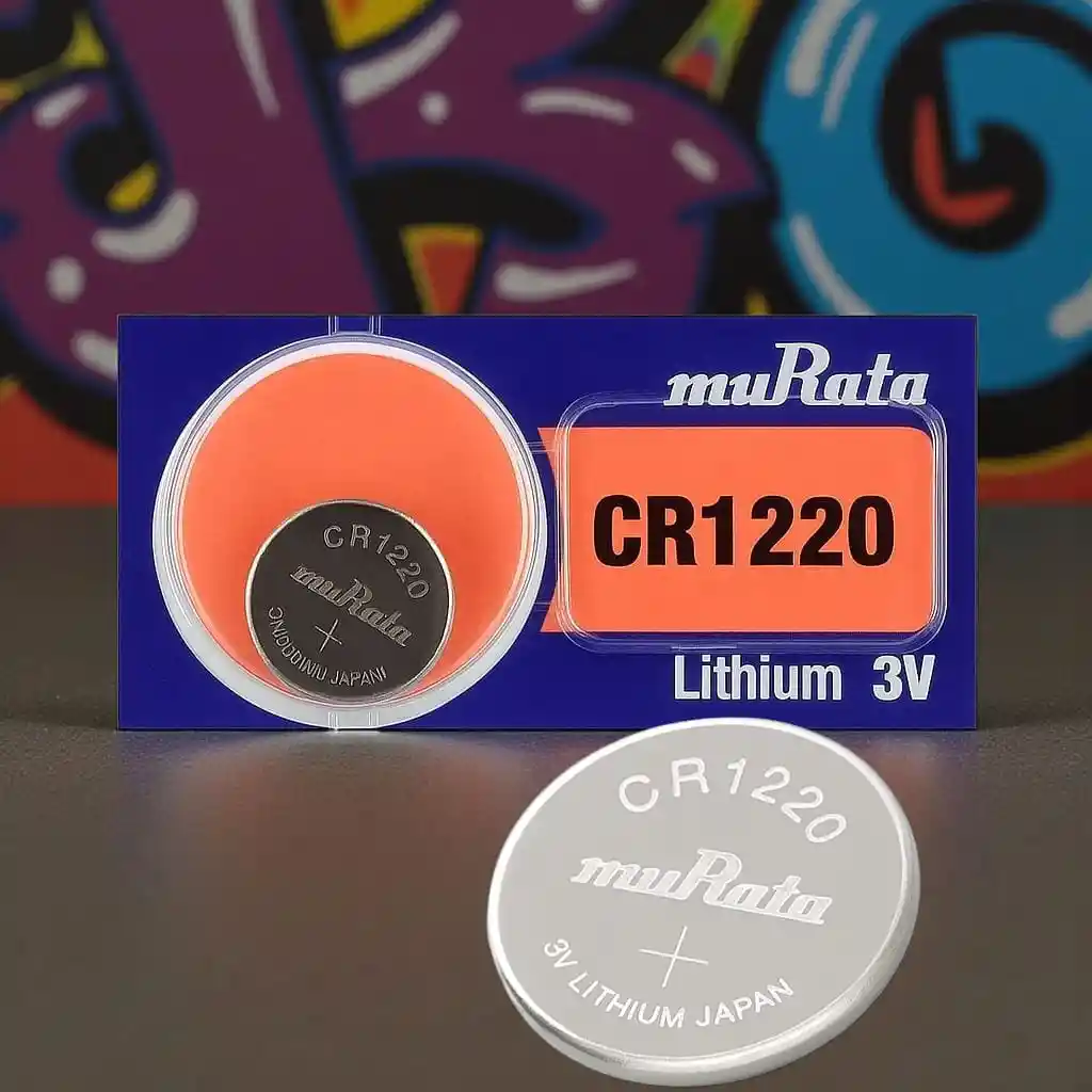 Batería De Litio Cr1220 3v Tipo Moneda Murata X Unidad