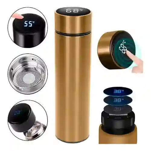 Termo Inteligente Medidor Temperatura 500ml Frio Caliente