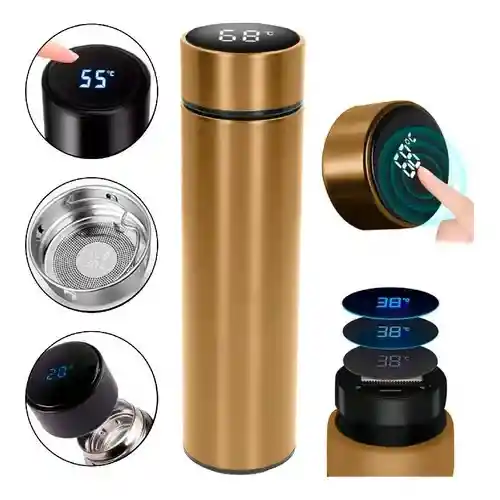 Termo Inteligente Medidor Temperatura 500ml Frio Caliente