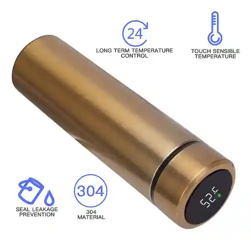 Termo Inteligente Medidor Temperatura 500ml Frio Caliente