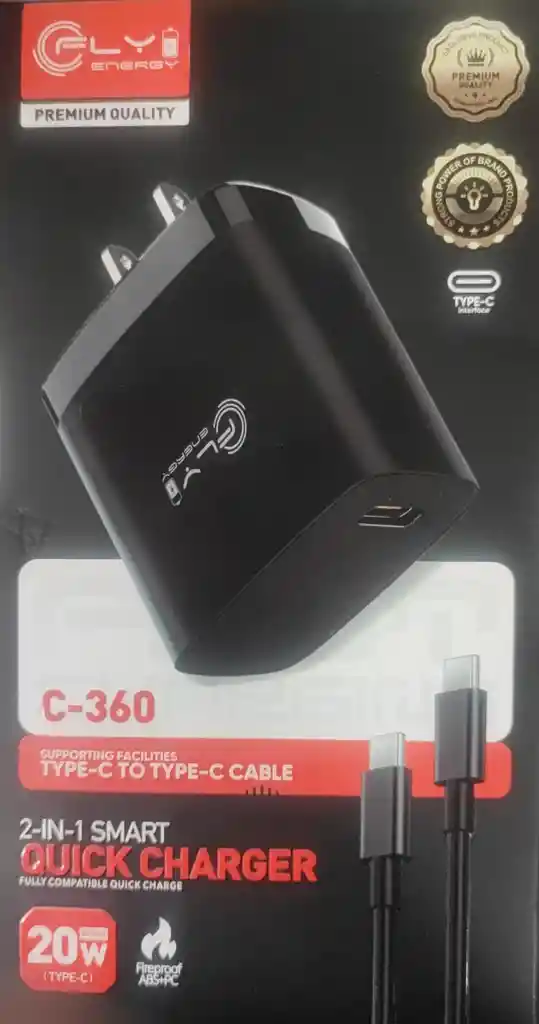 Cargador C Pared 20w 5a Fly