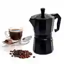 Cafetera Moka 9 Tazas Negra